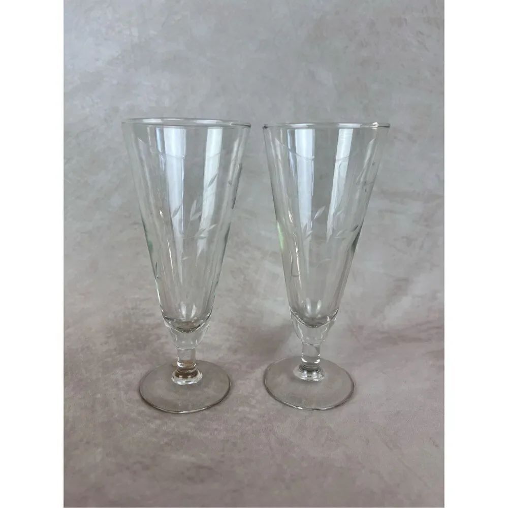 Vintage Princess House Champagne Flutes
